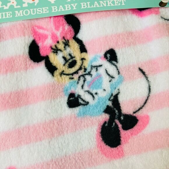 Disney Minnie Mouse Plush Girls Baby Blanket - Picture 2 of 3